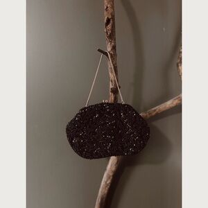 Vintage 1950s Beaded & Sequin Mini Clutch Purse